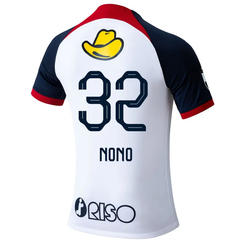 Danxen Mujer Camiseta Kimito Nono #32 Blanco Azul Rojo 2ª Equipación 2024/25 La Camisa