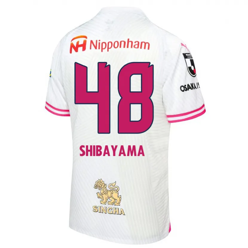 Danxen Mujer Camiseta Masaya Shibayama #48 Blanco Rosa 2ª Equipación 2024/25 La Camisa