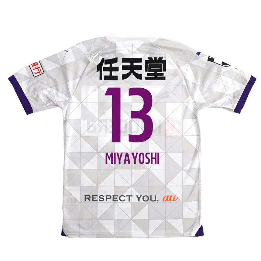 Danxen Mujer Camiseta Takumi Miyayoshi #13 Blanco Morado 2ª Equipación 2024/25 La Camisa