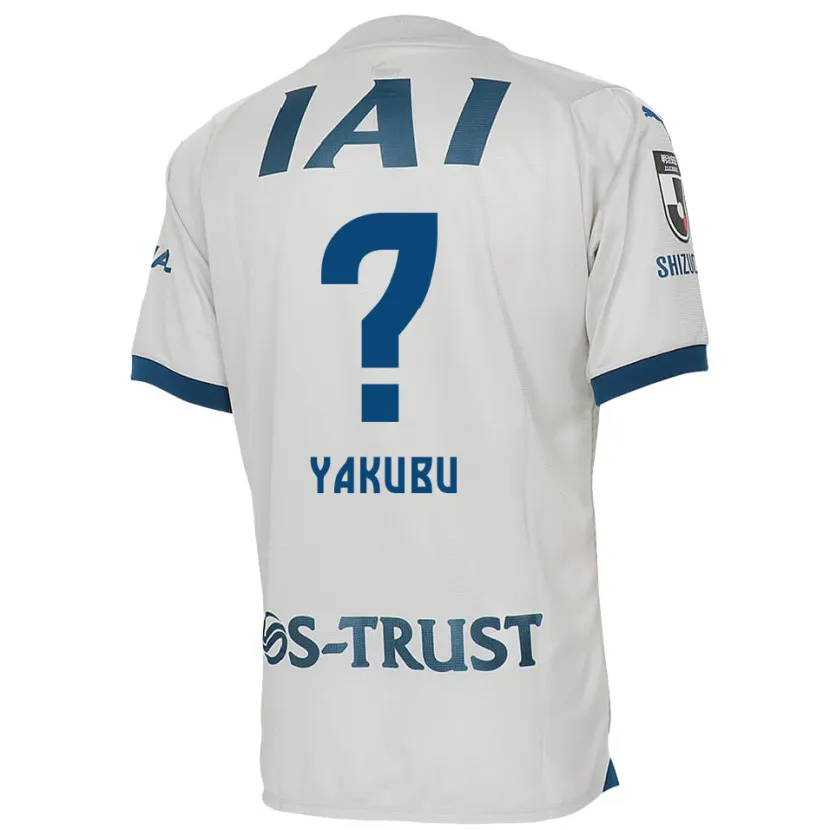 Danxen Mujer Camiseta Aziz Yakubu #0 Blanco Azul 2ª Equipación 2024/25 La Camisa