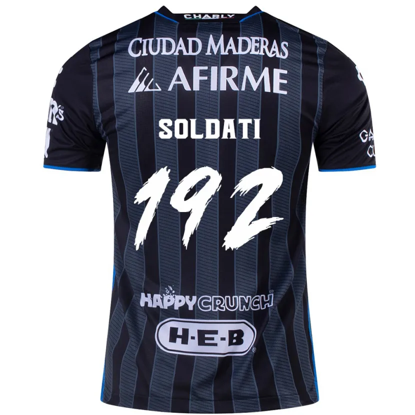 Danxen Mujer Camiseta Carlo Soldati #192 Blanco Negro 2ª Equipación 2024/25 La Camisa