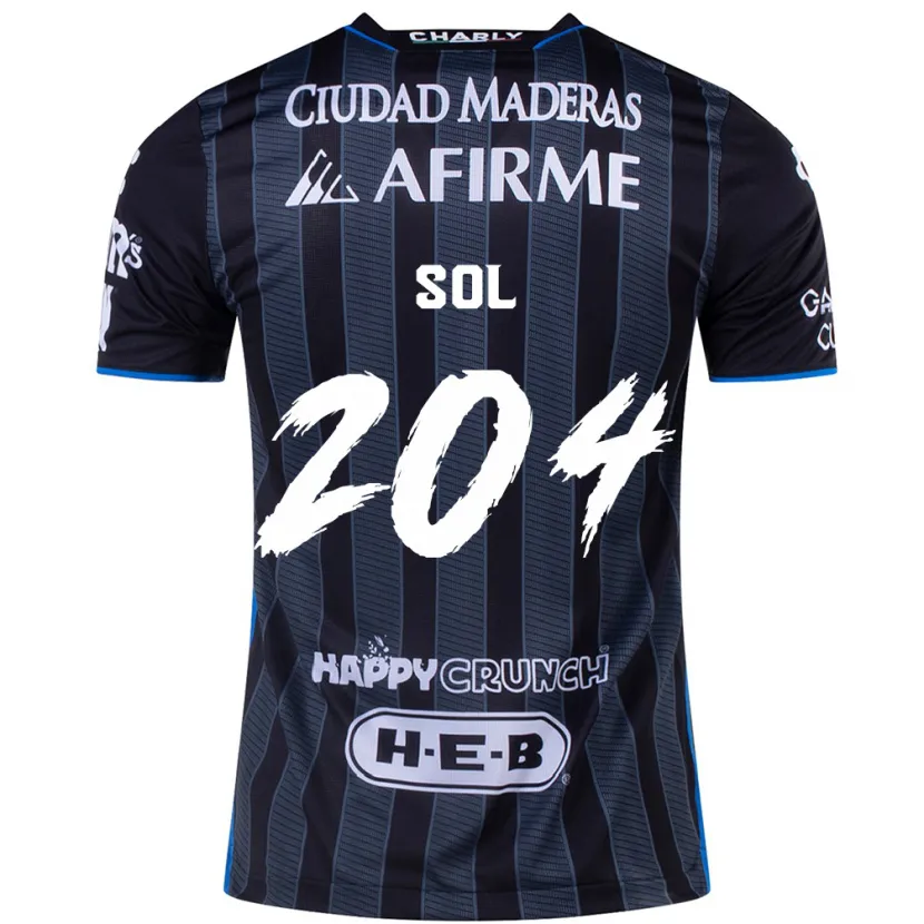 Danxen Mujer Camiseta Martín Sol #204 Blanco Negro 2ª Equipación 2024/25 La Camisa