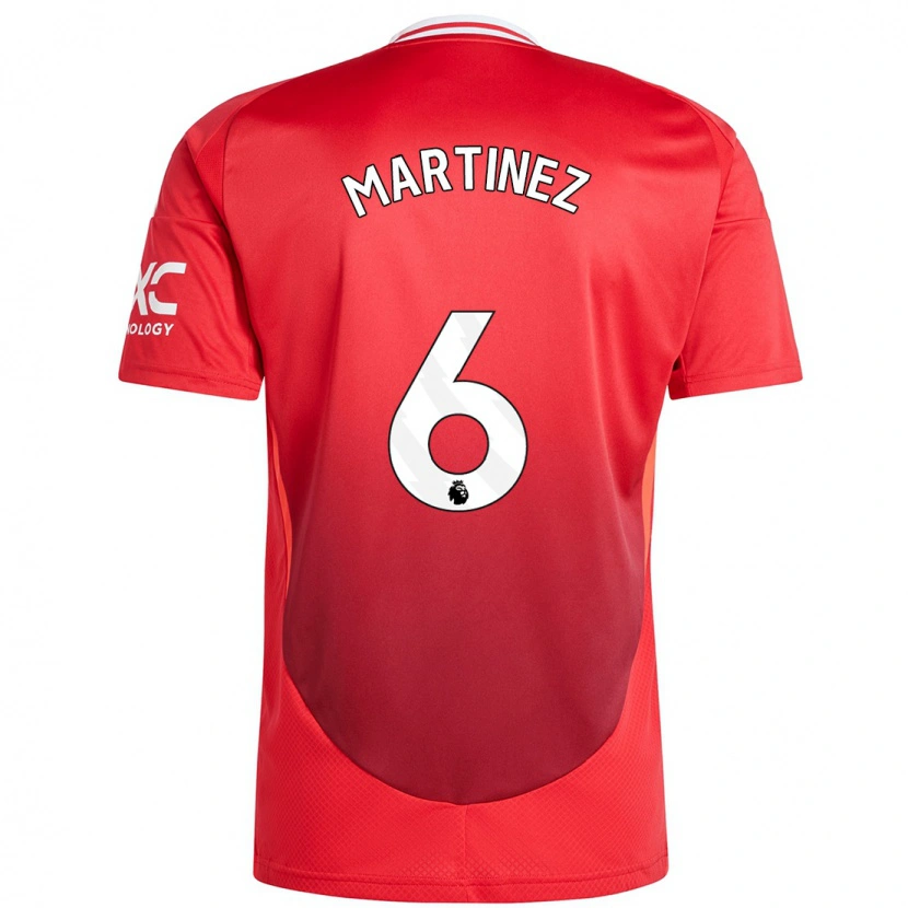 Danxen Niño Camiseta Lisandro Martínez #6 Rojo Brillante 1ª Equipación 2024/25 La Camisa