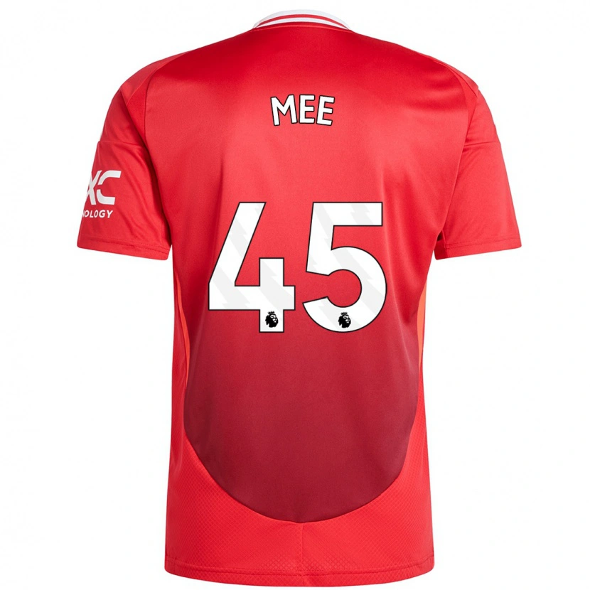 Danxen Niño Camiseta Dermot Mee #45 Rojo Brillante 1ª Equipación 2024/25 La Camisa