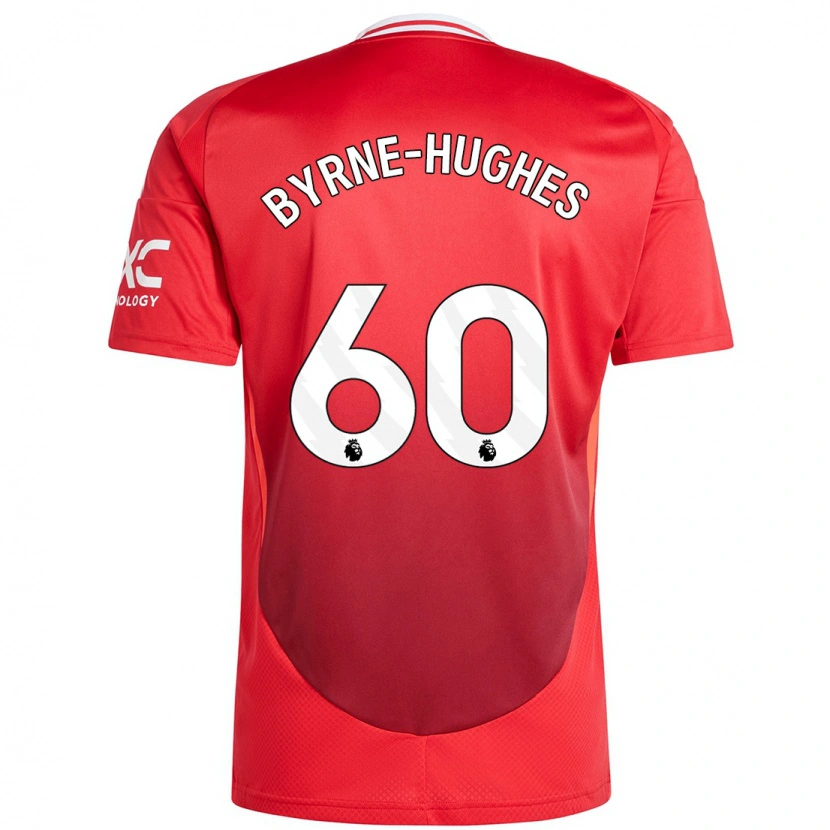 Danxen Niño Camiseta Cameron Byrne-Hughes #60 Rojo Brillante 1ª Equipación 2024/25 La Camisa