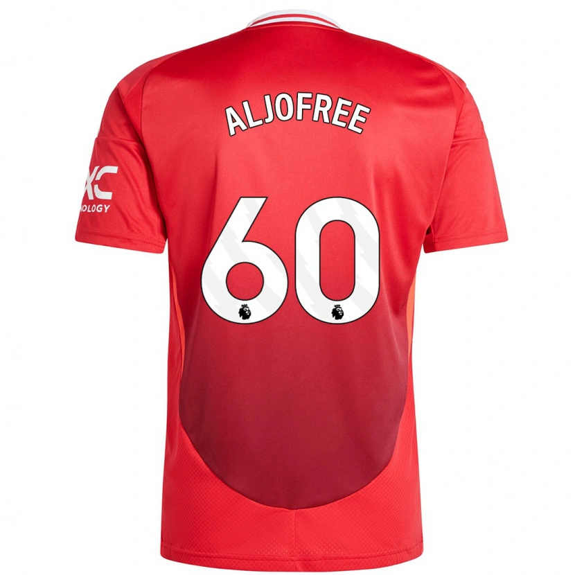 Danxen Niño Camiseta Sonny Aljofree #60 Rojo Brillante 1ª Equipación 2024/25 La Camisa