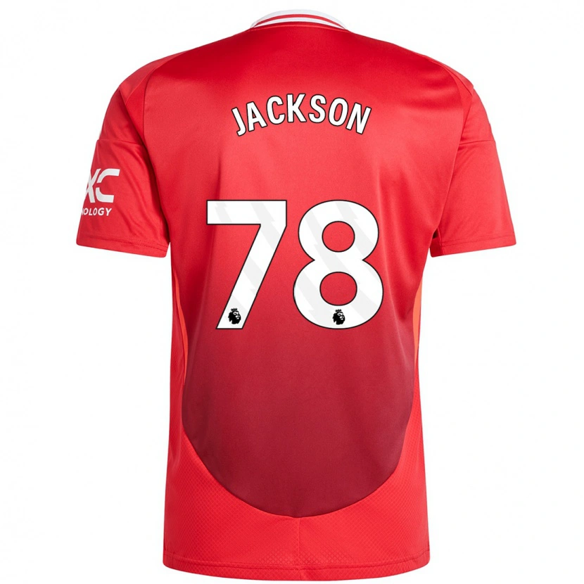 Danxen Niño Camiseta Louis Jackson #78 Rojo Brillante 1ª Equipación 2024/25 La Camisa