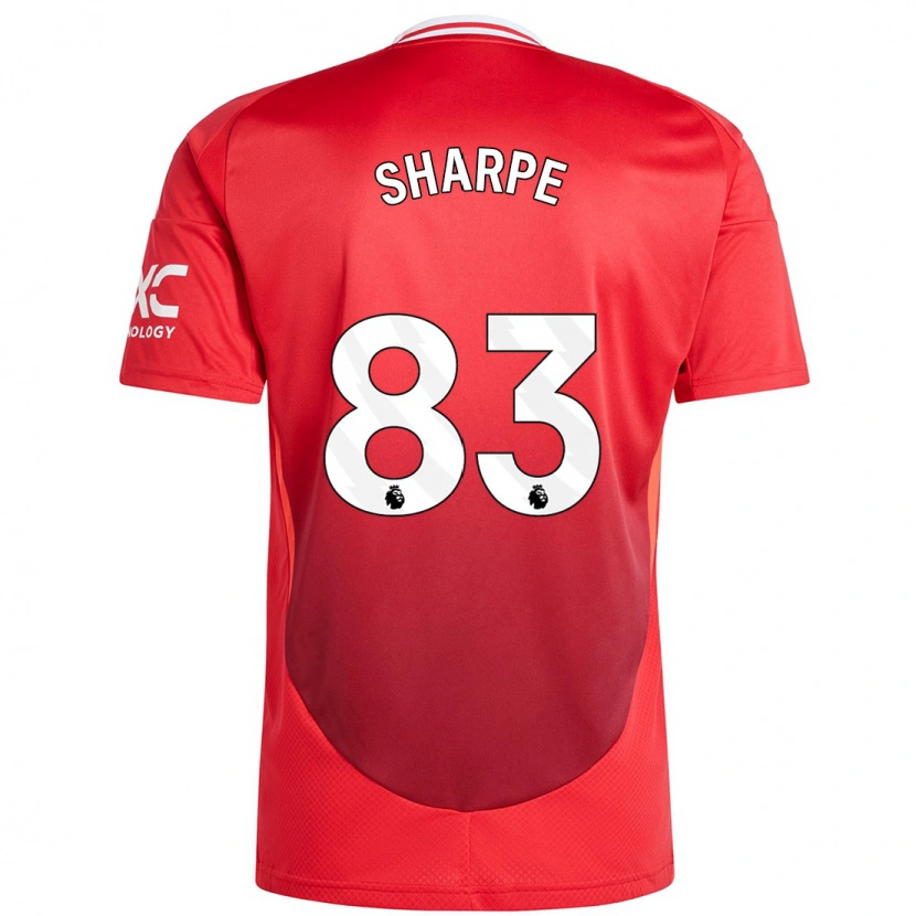 Danxen Niño Camiseta Malachi Sharpe #83 Rojo Brillante 1ª Equipación 2024/25 La Camisa