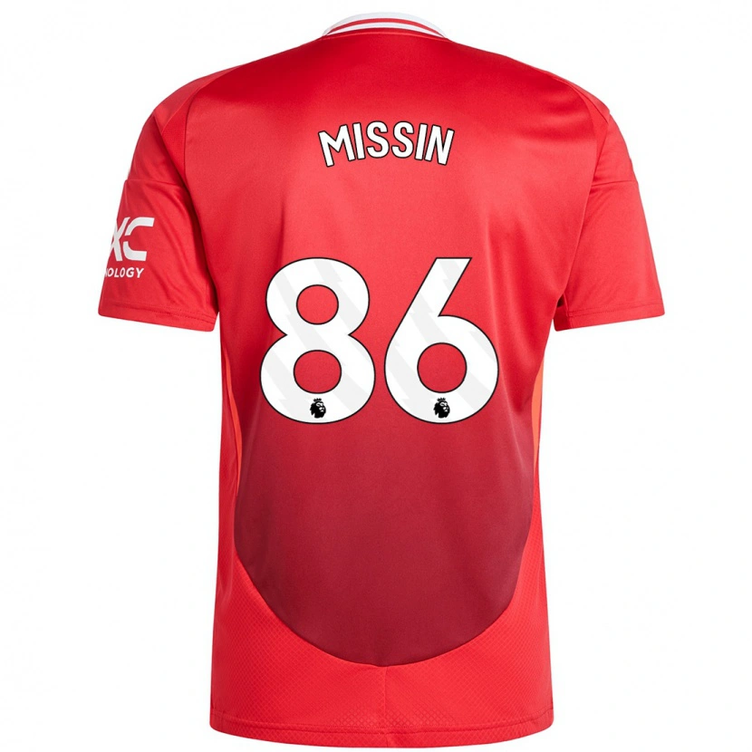 Danxen Niño Camiseta Ashton Missin #86 Rojo Brillante 1ª Equipación 2024/25 La Camisa