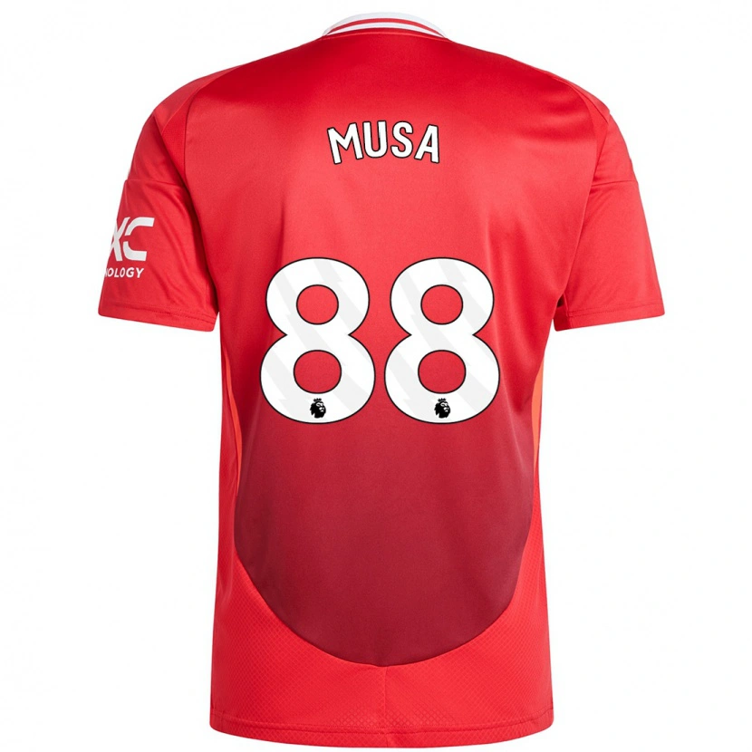 Danxen Niño Camiseta Victor Musa #88 Rojo Brillante 1ª Equipación 2024/25 La Camisa