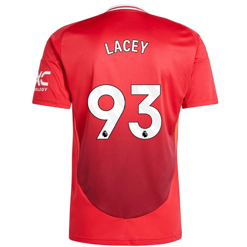 Danxen Niño Camiseta Shea Lacey #93 Rojo Brillante 1ª Equipación 2024/25 La Camisa