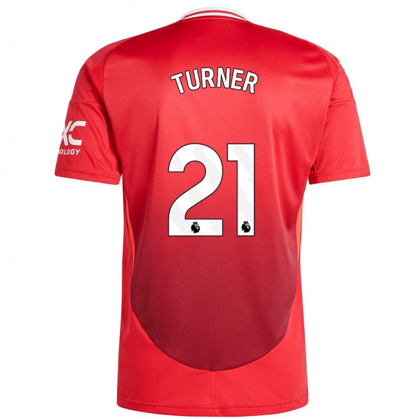 Danxen Niño Camiseta Millie Turner #21 Rojo Brillante 1ª Equipación 2024/25 La Camisa