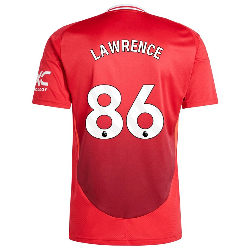 Danxen Niño Camiseta Marcus Lawrence #86 Rojo Brillante 1ª Equipación 2024/25 La Camisa