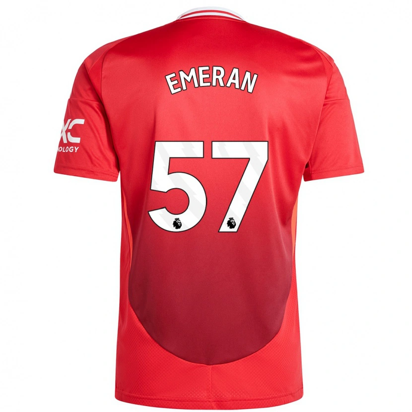 Danxen Niño Camiseta Noam Emeran #57 Rojo Brillante 1ª Equipación 2024/25 La Camisa