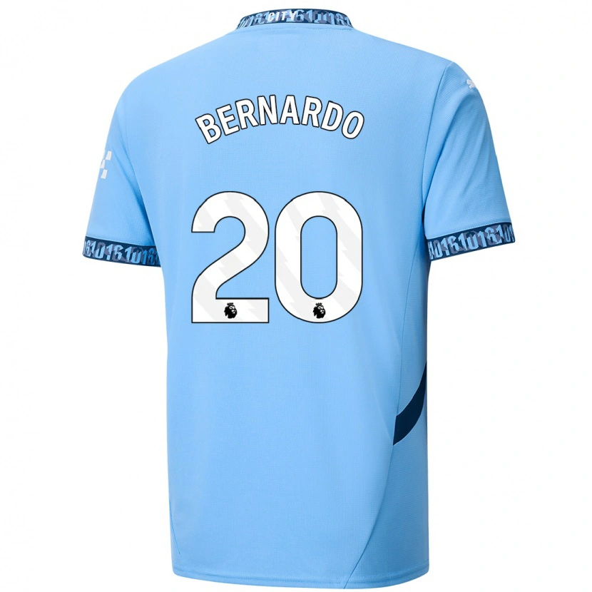 Danxen Niño Camiseta Bernardo Silva #20 Azul Marino 1ª Equipación 2024/25 La Camisa