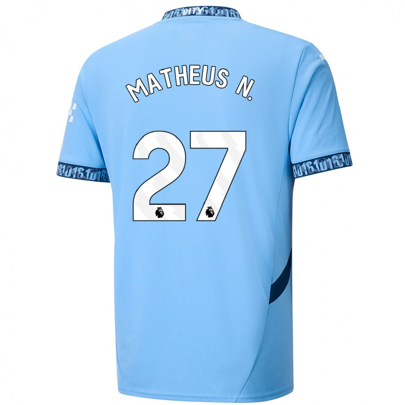 Danxen Niño Camiseta Matheus Nunes #27 Azul Marino 1ª Equipación 2024/25 La Camisa