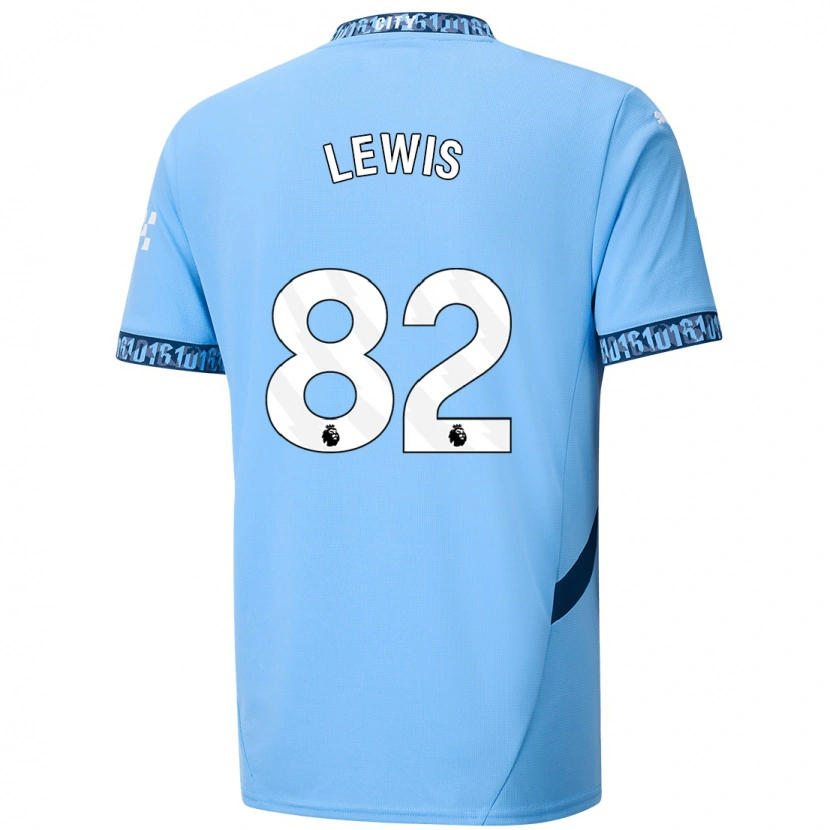 Danxen Niño Camiseta Rico Lewis #82 Azul Marino 1ª Equipación 2024/25 La Camisa