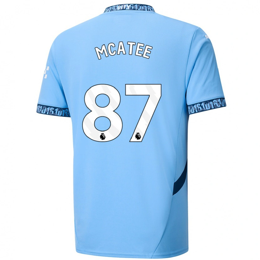 Danxen Niño Camiseta James Mcatee #87 Azul Marino 1ª Equipación 2024/25 La Camisa