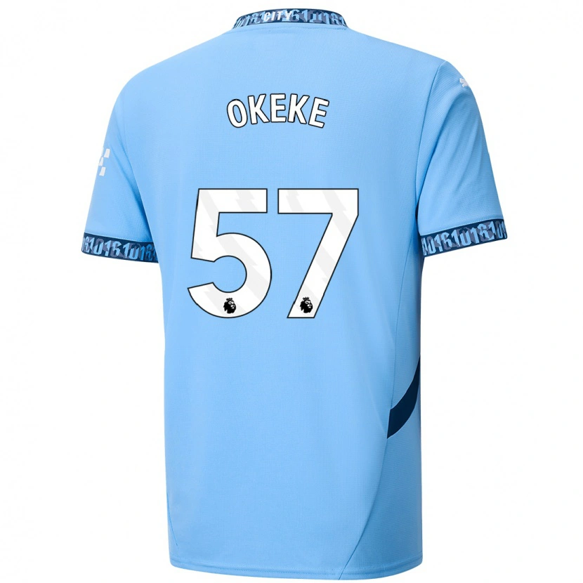 Danxen Niño Camiseta Michael Okeke #57 Azul Marino 1ª Equipación 2024/25 La Camisa