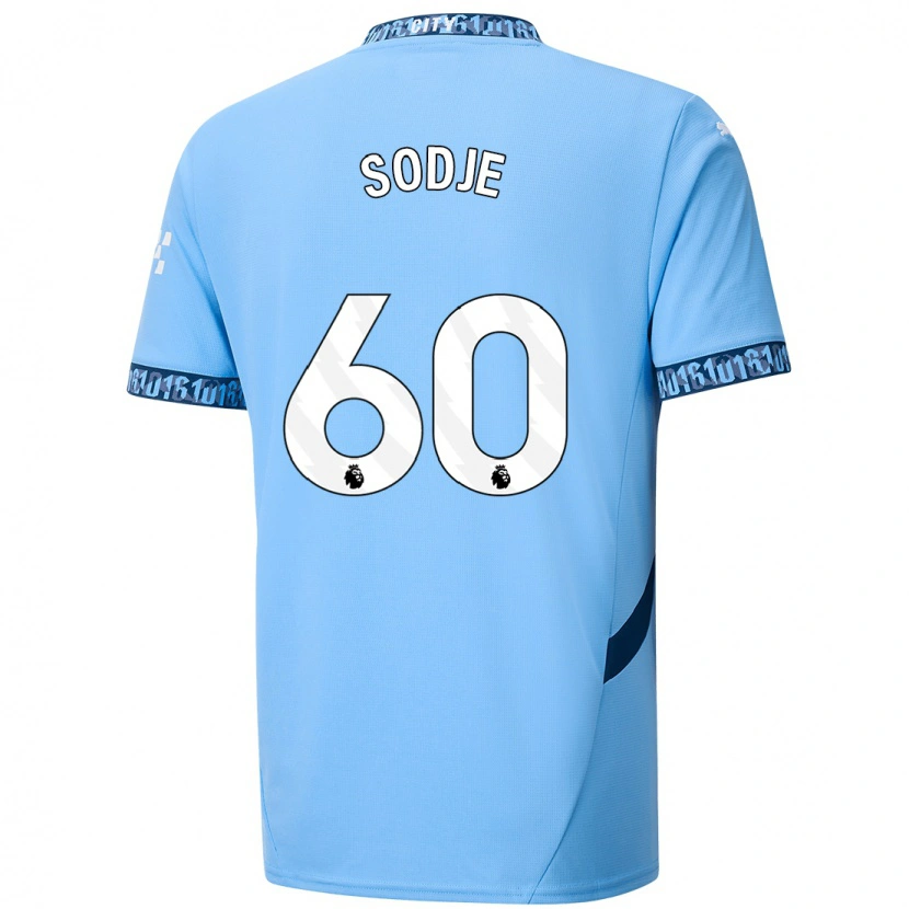 Danxen Niño Camiseta Tai Sodje #60 Azul Marino 1ª Equipación 2024/25 La Camisa