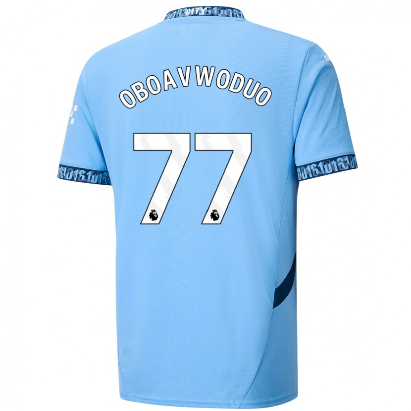 Danxen Niño Camiseta Justin Oboavwoduo #77 Azul Marino 1ª Equipación 2024/25 La Camisa