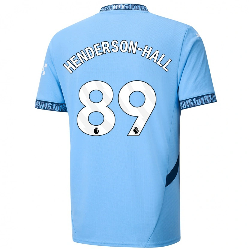 Danxen Niño Camiseta Matty Henderson-Hall #89 Azul Marino 1ª Equipación 2024/25 La Camisa