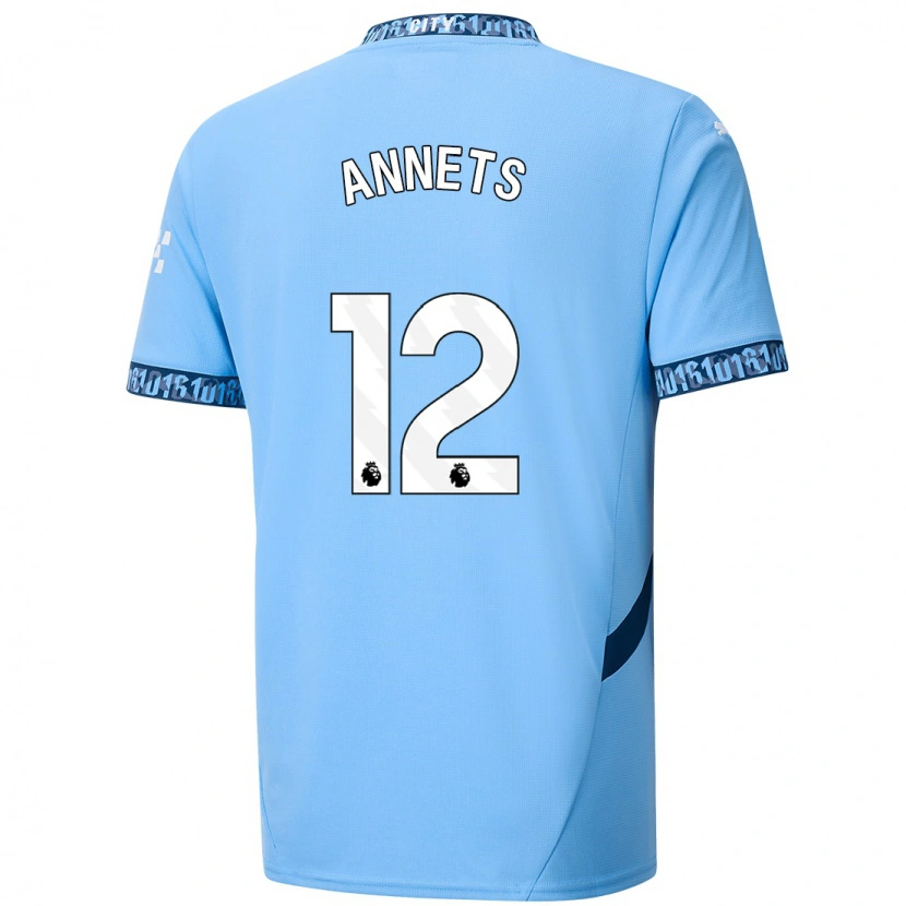 Danxen Niño Camiseta Eve Annets #12 Azul Marino 1ª Equipación 2024/25 La Camisa