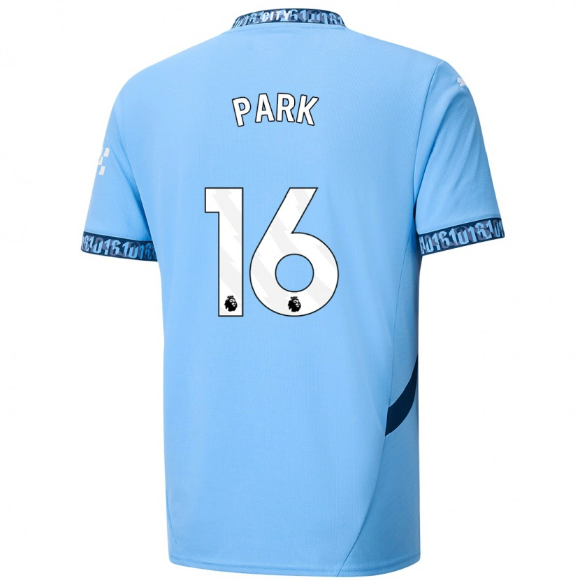 Danxen Niño Camiseta Jess Park #16 Azul Marino 1ª Equipación 2024/25 La Camisa