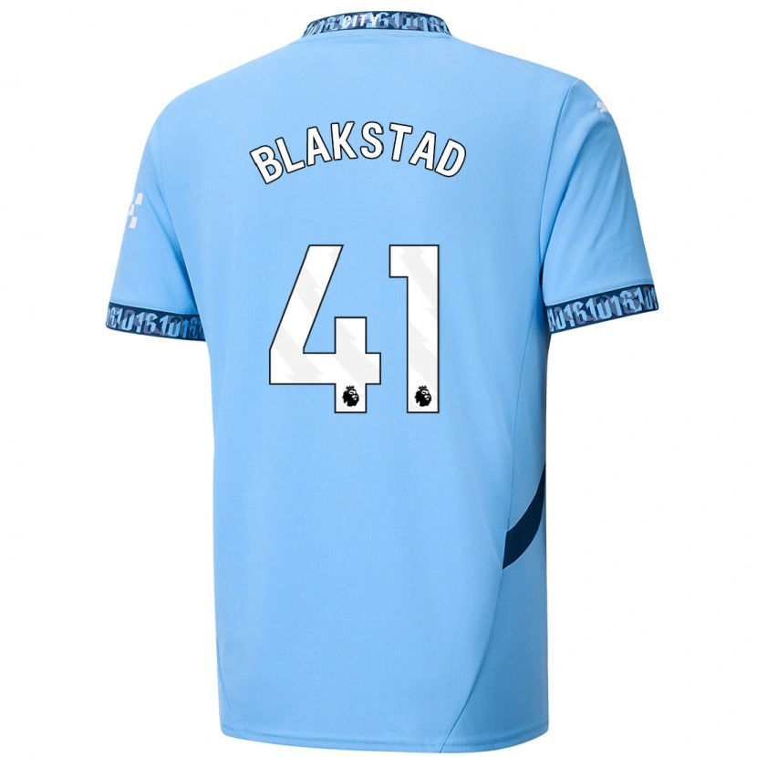 Danxen Niño Camiseta Julie Blakstad #41 Azul Marino 1ª Equipación 2024/25 La Camisa