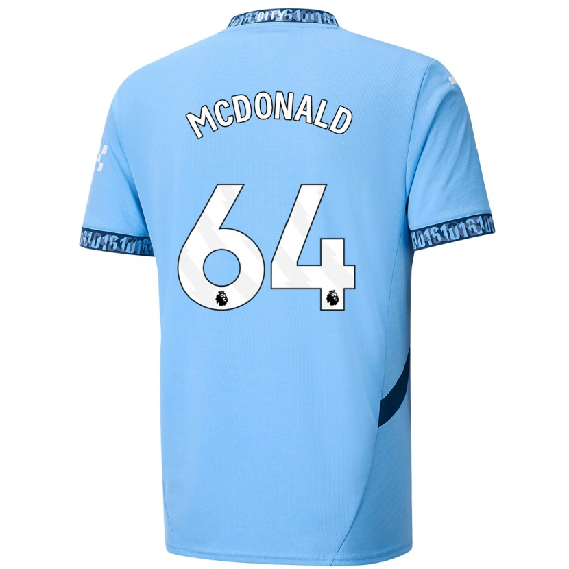 Danxen Niño Camiseta Rowan Mcdonald #64 Azul Marino 1ª Equipación 2024/25 La Camisa