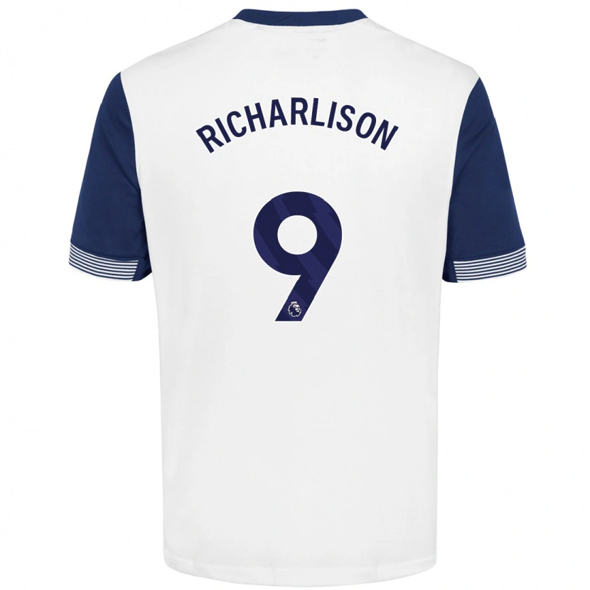 Danxen Niño Camiseta Richarlison #9 Blanco Azul 1ª Equipación 2024/25 La Camisa