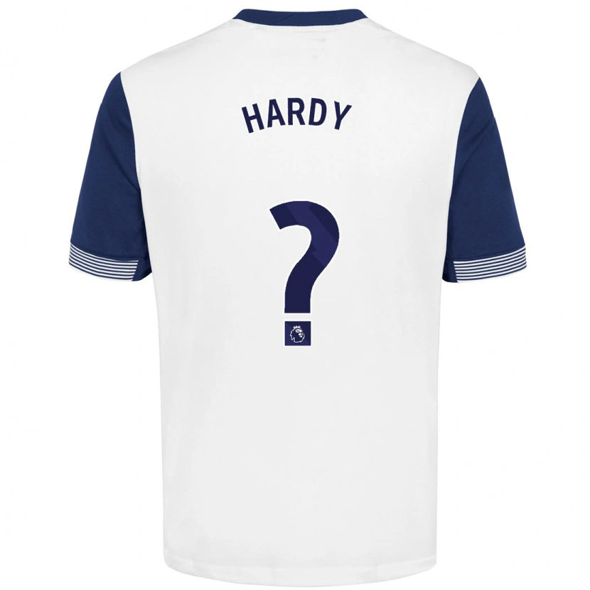 Danxen Niño Camiseta Malachi Hardy #0 Blanco Azul 1ª Equipación 2024/25 La Camisa