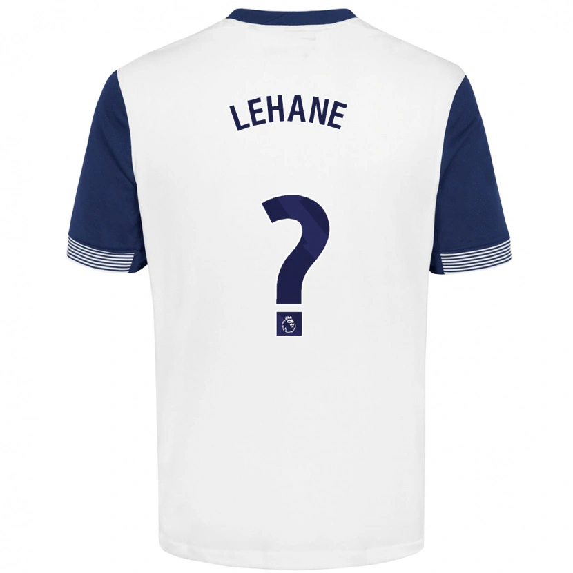 Danxen Niño Camiseta Ellis Lehane #0 Blanco Azul 1ª Equipación 2024/25 La Camisa