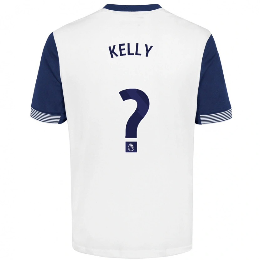 Danxen Niño Camiseta Kyle Kelly #0 Blanco Azul 1ª Equipación 2024/25 La Camisa