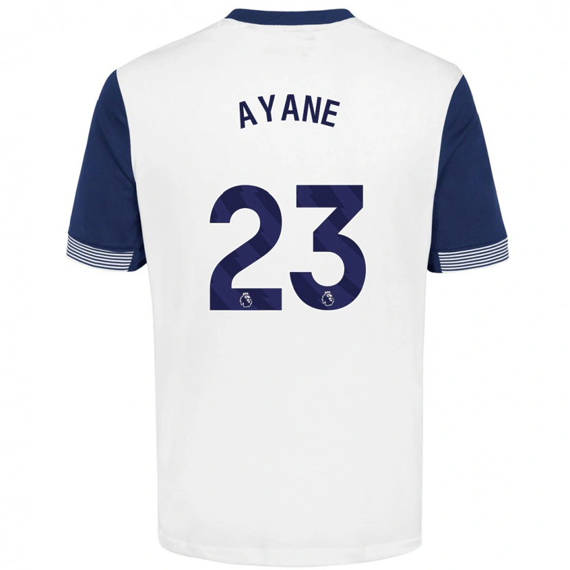 Danxen Niño Camiseta Rosella Ayane #23 Blanco Azul 1ª Equipación 2024/25 La Camisa