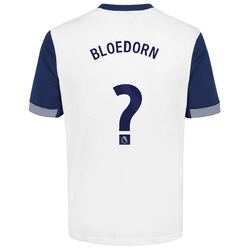 Danxen Niño Camiseta Carey Bloedorn #0 Blanco Azul 1ª Equipación 2024/25 La Camisa