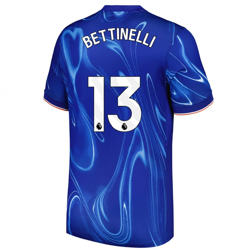 Danxen Niño Camiseta Marcus Bettinelli #13 Azul Blanco 1ª Equipación 2024/25 La Camisa