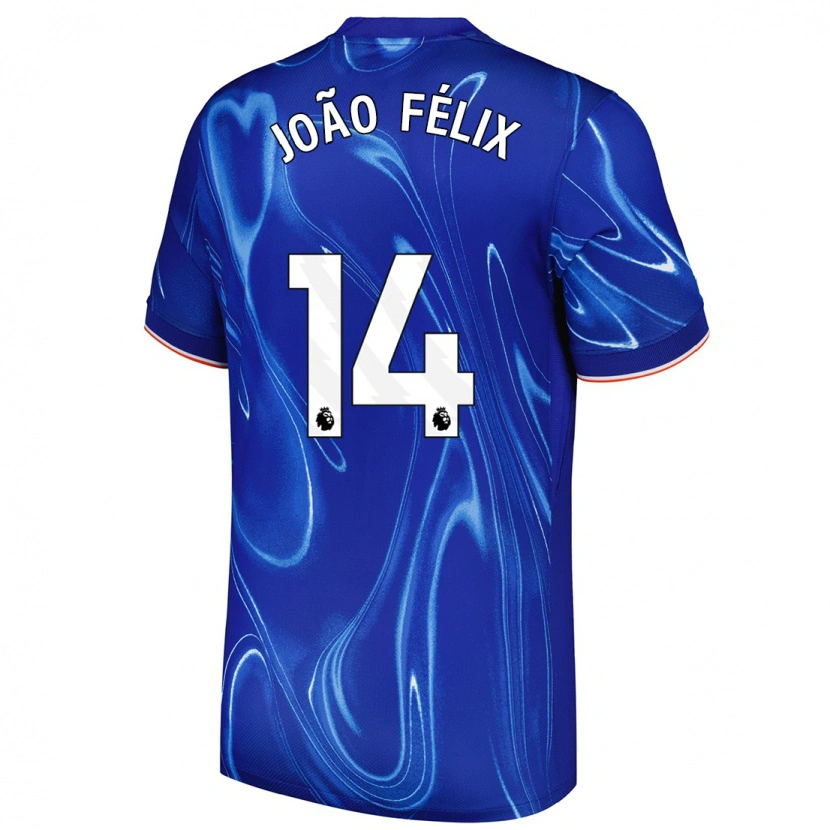 Danxen Niño Camiseta João Félix #14 Azul Blanco 1ª Equipación 2024/25 La Camisa