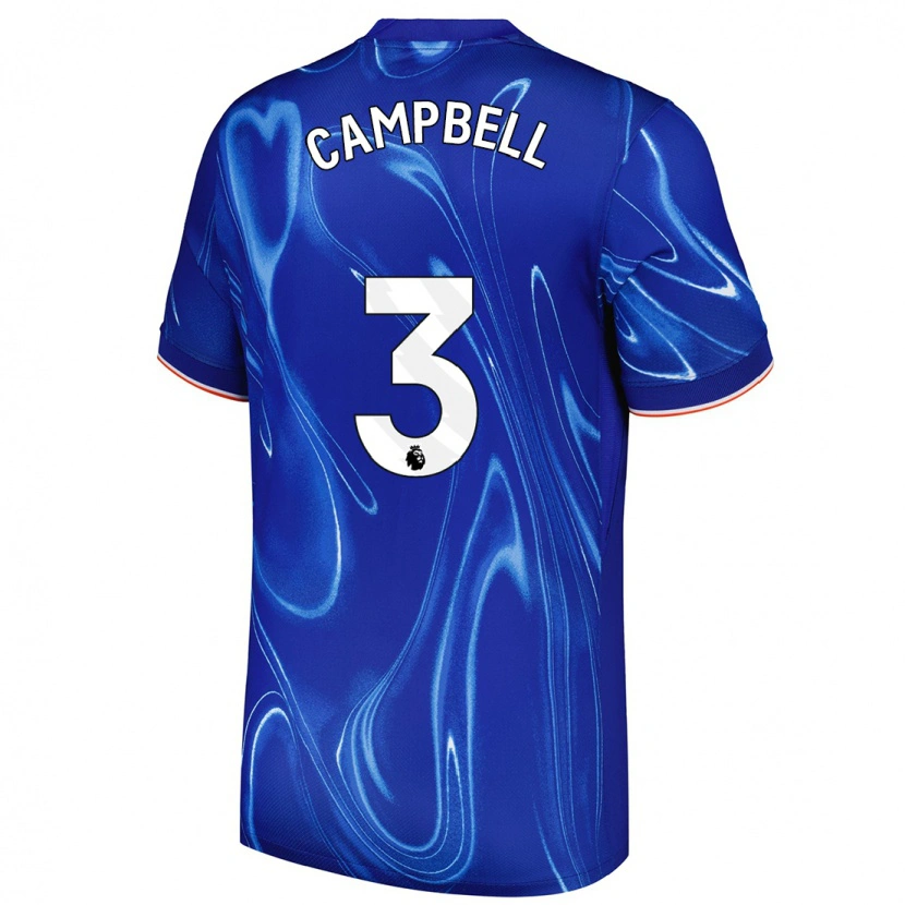 Danxen Niño Camiseta Harrison Murray-Campbell #3 Azul Blanco 1ª Equipación 2024/25 La Camisa