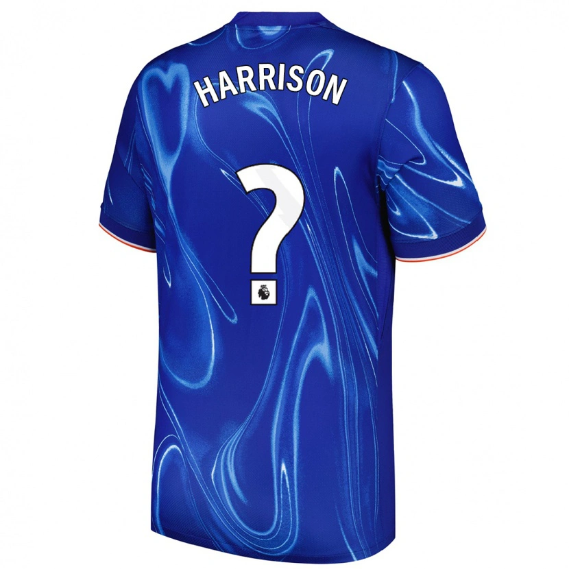 Danxen Niño Camiseta Ollie Harrison #0 Azul Blanco 1ª Equipación 2024/25 La Camisa