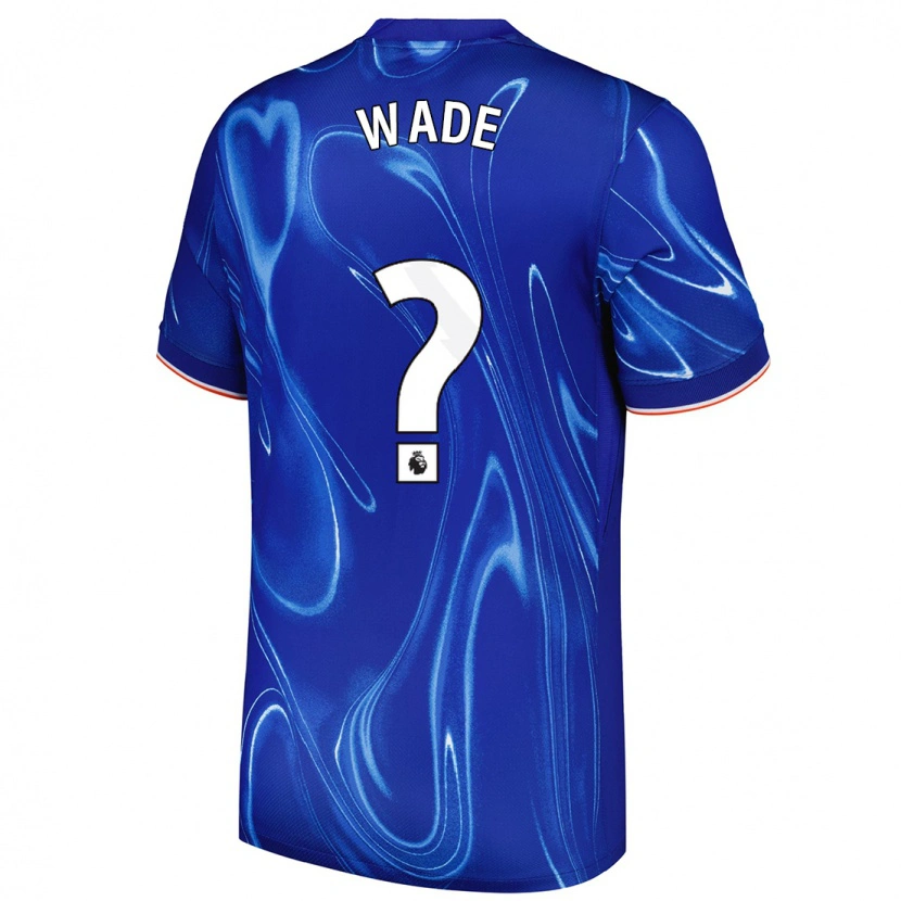 Danxen Niño Camiseta Shaun Wade #0 Azul Blanco 1ª Equipación 2024/25 La Camisa