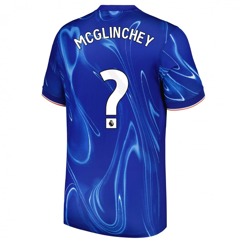 Danxen Niño Camiseta Harry Mcglinchey #0 Azul Blanco 1ª Equipación 2024/25 La Camisa