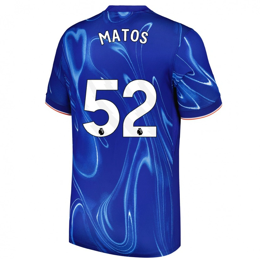 Danxen Niño Camiseta Alex Matos #52 Azul Blanco 1ª Equipación 2024/25 La Camisa