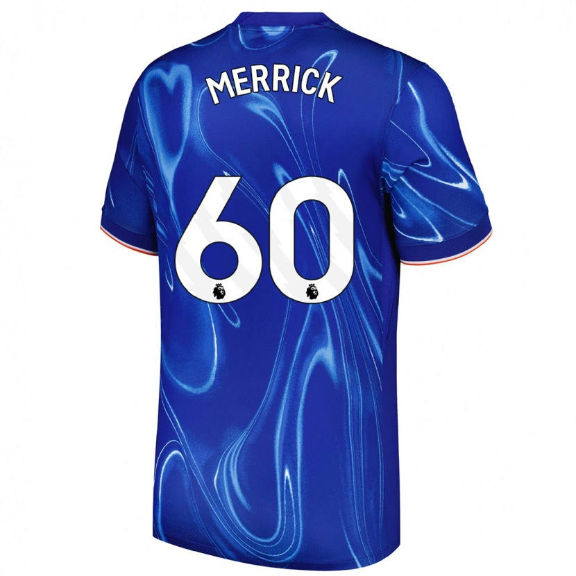 Danxen Niño Camiseta Max Merrick #60 Azul Blanco 1ª Equipación 2024/25 La Camisa