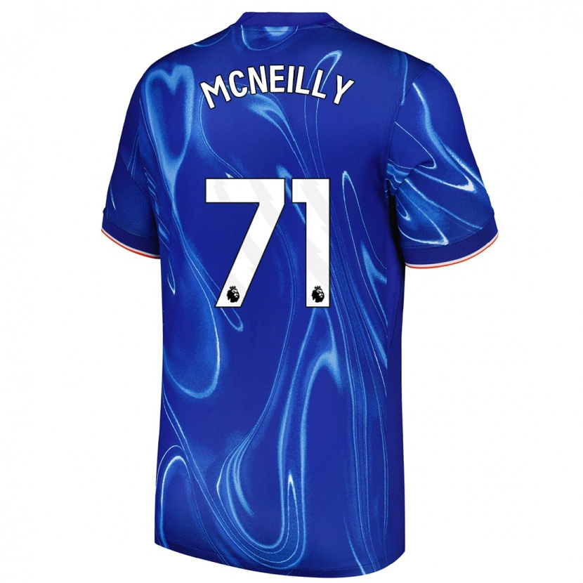 Danxen Niño Camiseta Donnell Mcneilly #71 Azul Blanco 1ª Equipación 2024/25 La Camisa