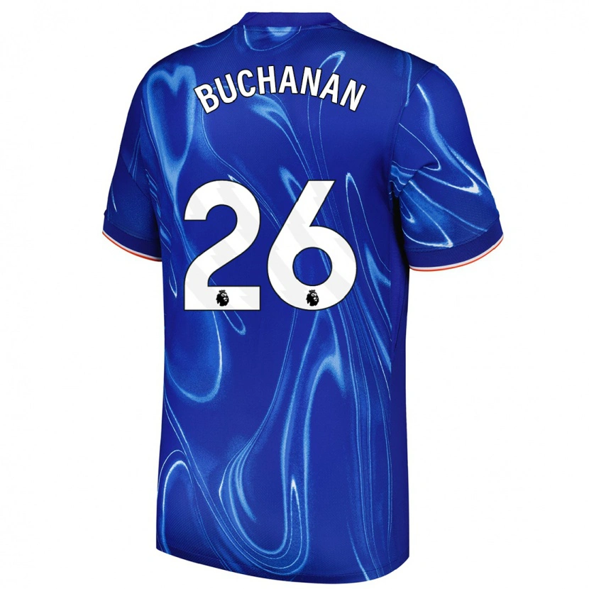 Danxen Niño Camiseta Kadeisha Buchanan #26 Azul Blanco 1ª Equipación 2024/25 La Camisa