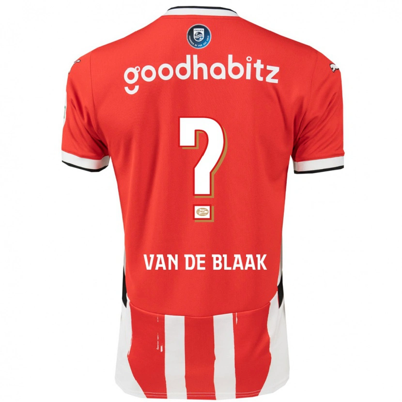 Danxen Niño Camiseta Emmanuel Van De Blaak #0 Rojo Blanco 1ª Equipación 2024/25 La Camisa