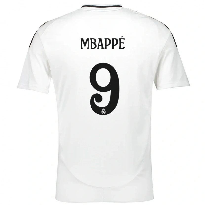 Danxen Niño Camiseta Kylian Mbappé #9 Blanco 1ª Equipación 2024/25 La Camisa