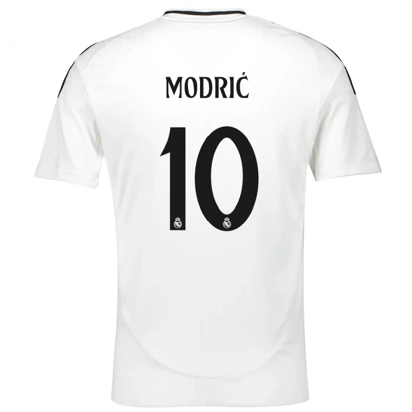 Danxen Niño Camiseta Luka Modric #10 Blanco 1ª Equipación 2024/25 La Camisa