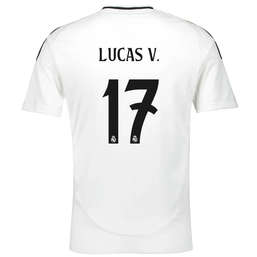 Danxen Niño Camiseta Lucas Vázquez #17 Blanco 1ª Equipación 2024/25 La Camisa